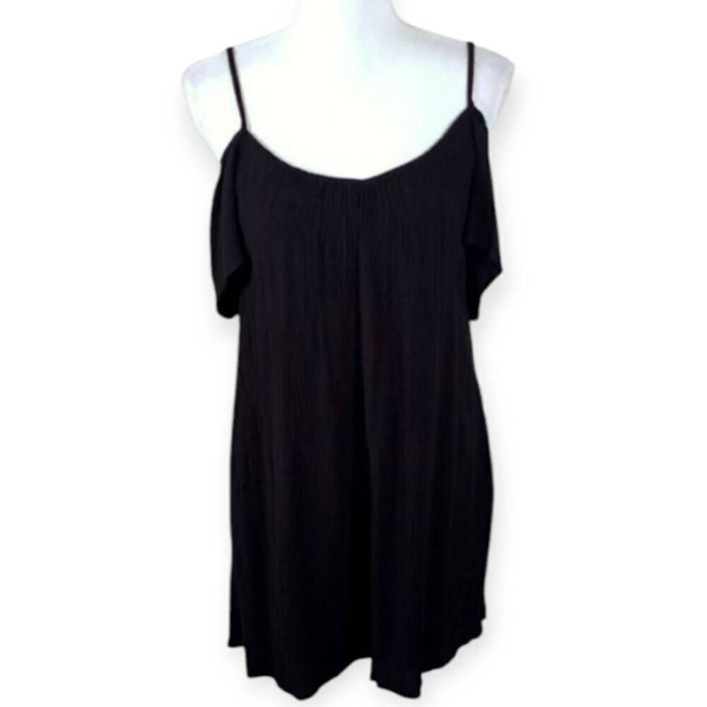 MOSSIMO BLACK COLD SHOULDER DRESS SZ.M EUC